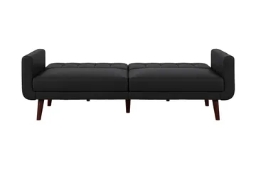 Nola 3-sits Bäddsoffa Konstläder/Svart - Dorel Home - Möbler - Soffa - Skinnsoffa