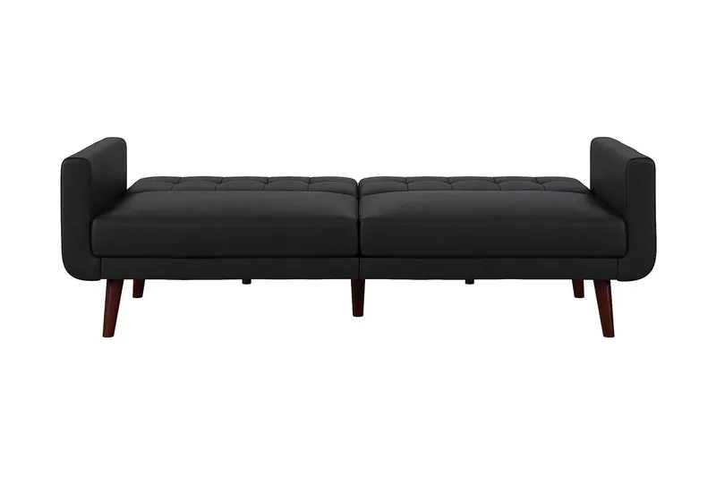 Nola 3-sits Bäddsoffa Konstläder/Svart - Dorel Home - Möbler - Soffa - Skinnsoffa