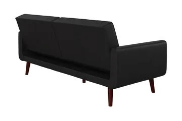 Nola 3-sits Bäddsoffa Konstläder/Svart - Dorel Home - Möbler - Soffa - Skinnsoffa