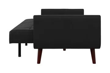 Nola 3-sits Bäddsoffa Konstläder/Svart - Dorel Home - Möbler - Soffa - Skinnsoffa