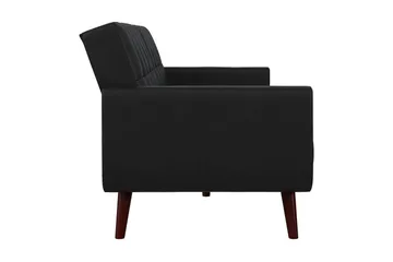 Nola 3-sits Bäddsoffa Konstläder/Svart - Dorel Home - Möbler - Soffa - Skinnsoffa