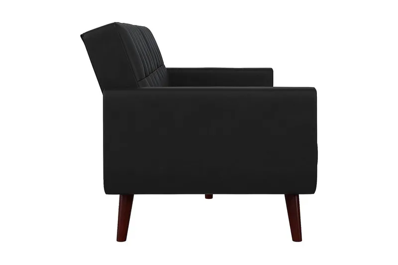 Nola 3-sits Bäddsoffa Konstläder/Svart - Dorel Home - Möbler - Soffa - Skinnsoffa