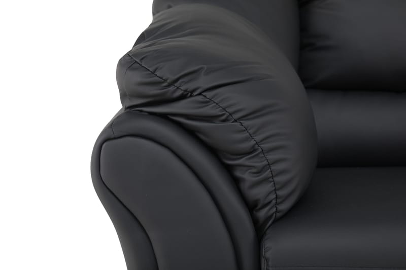 Salvador 3-sits Soffa Konstläder - Svart/Konstläder - Möbler - Soffa - Skinnsoffa