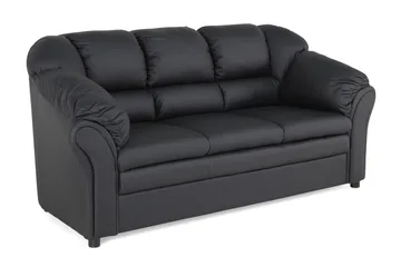 Salvador 3-sits Soffa Konstläder - Svart/Konstläder - Möbler - Soffa - Skinnsoffa