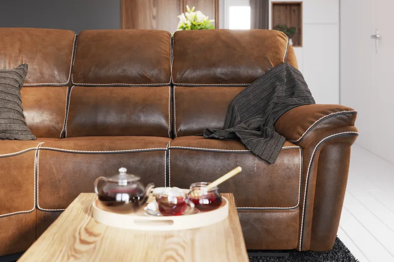 Saranda Hörnsoffa - Brun - Möbler - Soffa - Biosoffa & reclinersoffa