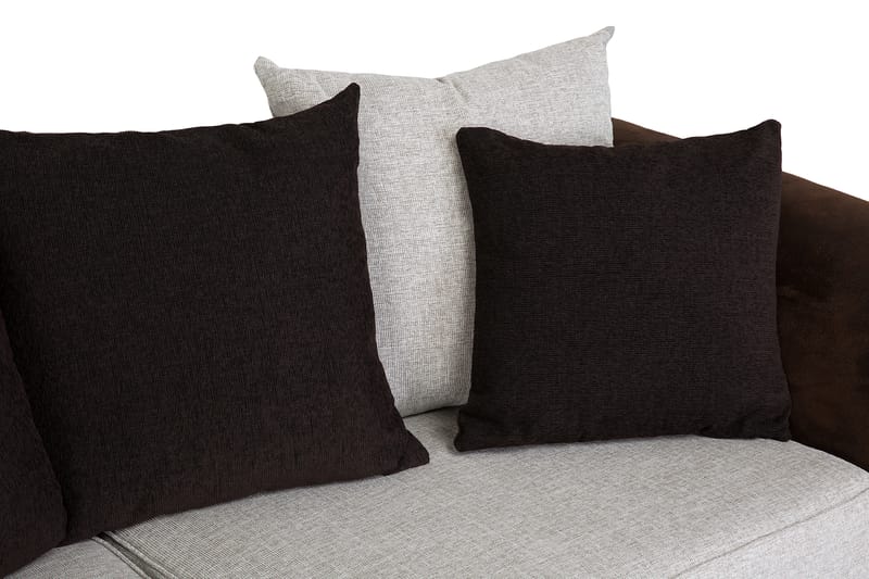 Soffa Aspen 3-sits - Brun|Beige - Skinnsoffa - Howardsoffa - 3 sits soffa