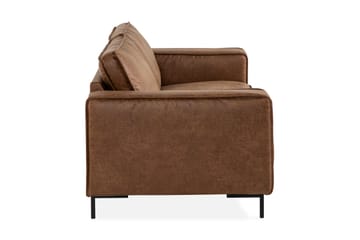 Soffa Minou 2,5-sits Bonded Leather - Brun - Möbler - Soffa - Skinnsoffa