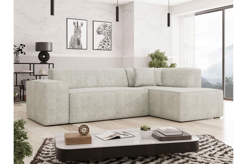Slucajno Soffa m. Schäslong 4-sits - Beige - Möbler - Soffa - Divansoffa & schäslongsoffa - 4 sits soffa med divan