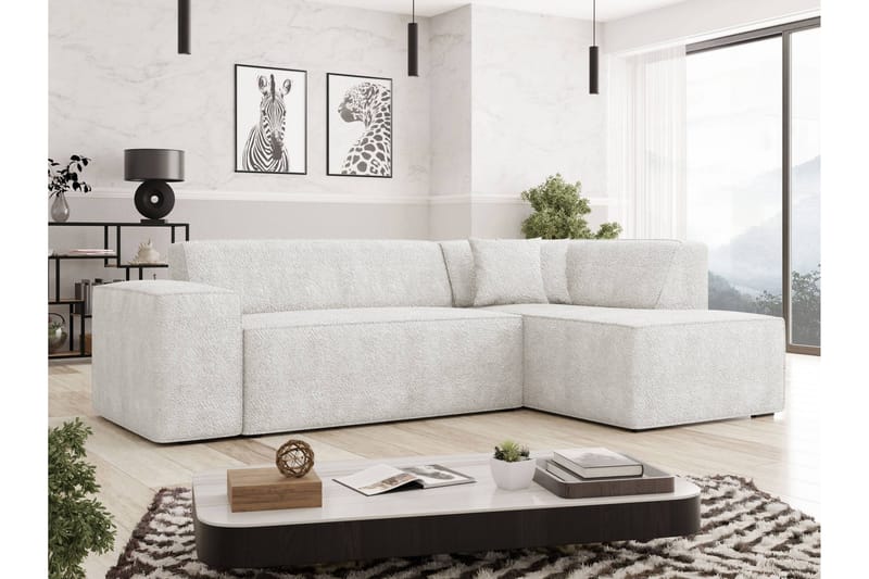 Slucajno Soffa m. Schäslong 4-sits - Vit - Möbler - Soffa - Divansoffa & schäslongsoffa - 4 sits soffa med divan