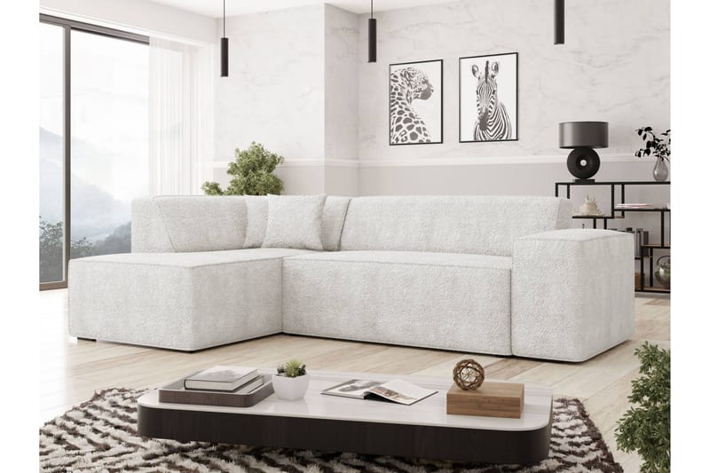 Slucajno Soffa m. Schäslong 4-sits - Vit - Möbler - Soffa - Divansoffa & schäslongsoffa - 4 sits soffa med divan
