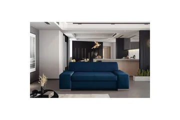 Soffa Eltap Porto - Monolith 77, Blå, 2190x62x73 cm - Möbler - Soffa - Bäddsoffa - 2 sits bäddsoffa