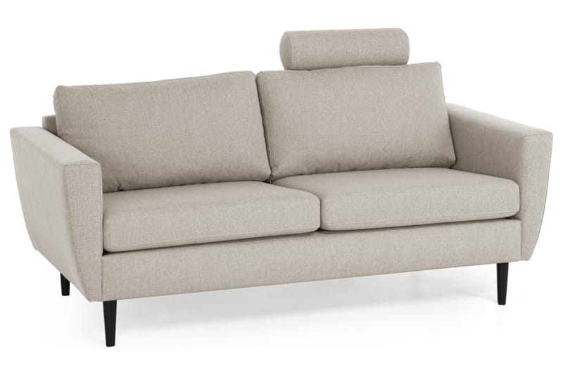 Soffa Hudson 3-sits - Beige|Svart - 3 sits soffa