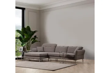 Chandara Soffa m. Divan 5-sits - Grå - Möbler - Soffa - Divansoffa & schäslongsoffa