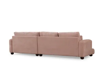 Relento Soffa m. Divan 3-sits - Rosa - Möbler - Soffa - Divansoffa & schäslongsoffa - 3 sits soffa med divan