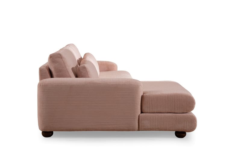 Soffa m. Divan Maddington 3-sits - Rosa - 3 sits soffa med divan - Divansoffa & schäslongsoffa