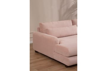 Soffa m. Divan Maddington 3-sits - Rosa - Möbler - Soffa - Divansoffa & schäslongsoffa - 3 sits soffa med divan