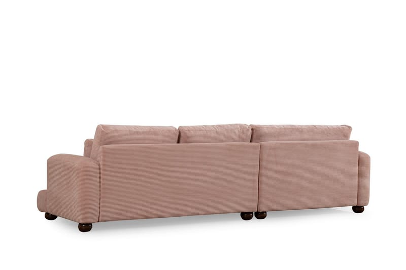 Relento Soffa m. Divan 3-sits - Rosa - Möbler - Soffa - Divansoffa & schäslongsoffa - 3 sits soffa med divan