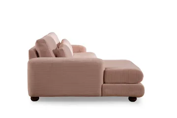 Relento Soffa m. Divan 3-sits - Rosa - Möbler - Soffa - Divansoffa & schäslongsoffa - 3 sits soffa med divan