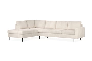 Peppe 4-sits Vänstervänd L-formad Schäslongsoffa i Manchester - Beige - Möbler - Soffa - Divansoffa & schäslongsoffa - 4 sits soffa med divan