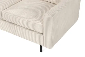 Peppe 4-sits Vänstervänd L-formad Schäslongsoffa i Manchester - Beige - Möbler - Soffa - Divansoffa & schäslongsoffa - 4 sits soffa med divan