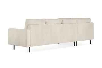 Peppe 4-sits Vänstervänd L-formad Schäslongsoffa i Manchester - Beige - Möbler - Soffa - Divansoffa & schäslongsoffa - 4 sits soffa med divan