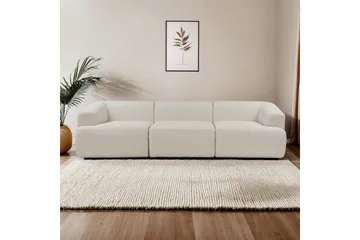 Soffa med 3 sittplatser Dashwood Vit - Vit - Möbler - Soffa - 4 sits soffa