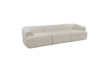 Soffa med 3 sittplatser Dashwood Vit - Vit - Möbler - Soffa - 4 sits soffa