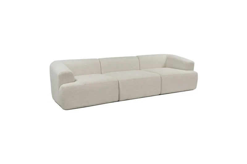 Soffa med 3 sittplatser Dashwood Vit, Vit