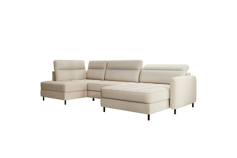 Soffa med Divan och Schäslong Berrto 5-sits - Beige - Möbler - Soffa - U-soffa