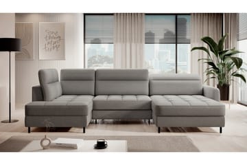 Soffa med Divan och Schäslong Berrto 5-sits - Grå - Möbler - Soffa - U-soffa