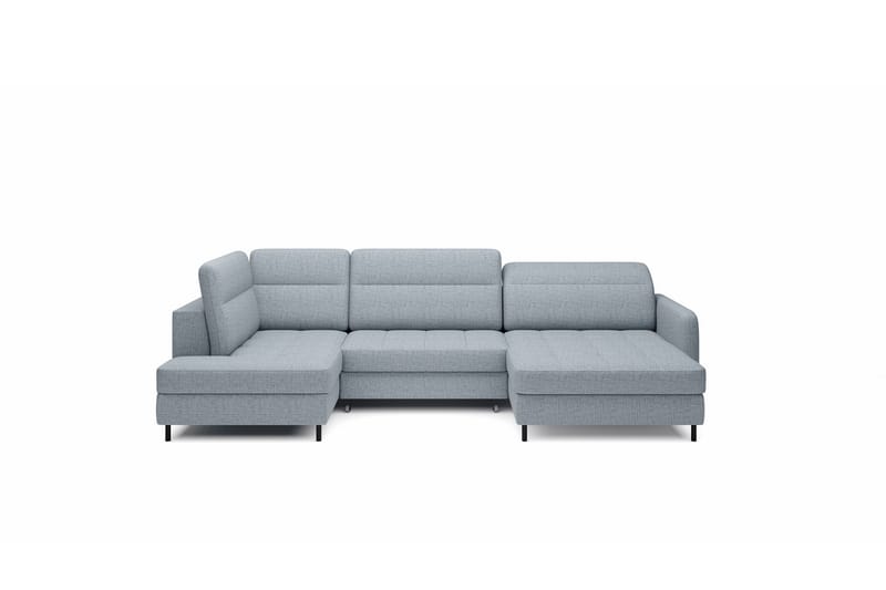 Soffa med Divan och Schäslong Berrto 5-sits - Grå - Möbler - Soffa - U-soffa