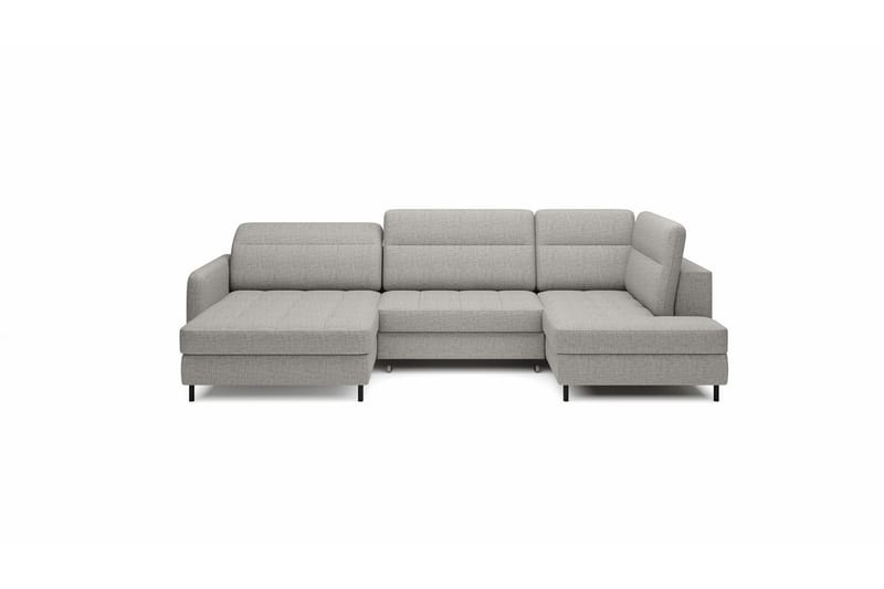 Soffa med Divan och Schäslong Berrto 5-sits - Grå - Möbler - Soffa - U-soffa