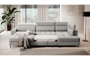 Soffa med Divan och Schäslong Berrto 5-sits - Grå - Möbler - Soffa - U-soffa