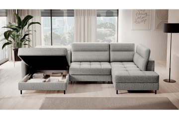 Soffa med Divan och Schäslong Berrto 5-sits - Grå - Möbler - Soffa - U-soffa