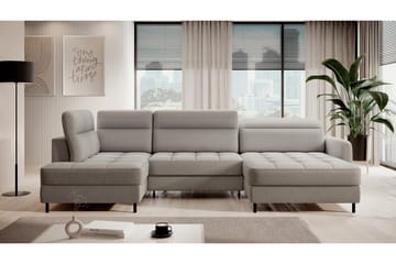 Soffa med Divan och Schäslong Berrto 5-sits - Ljusgrå - Möbler - Soffa - U-soffa
