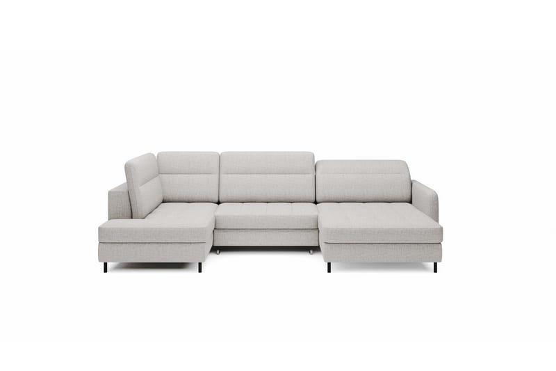 Soffa med Divan och Schäslong Berrto 5-sits - Ljusgrå - Möbler - Soffa - U-soffa