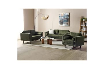 6-sits Soffgrupp Nurmo Grönt/mörkt trä - Grönt/mörkt trä - Möbler - Soffa - Soffgrupp