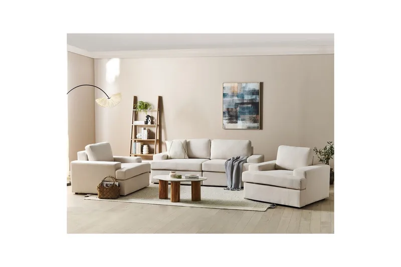 Soffgrupp Alla Beige - Beige - Möbler - Soffa - Soffgrupp