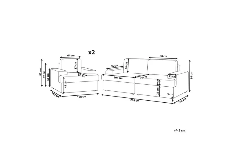 Soffgrupp Alla Vit - Vit - Möbler - Soffa - Soffgrupp