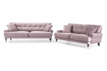 Andrew 3-sits Sammetssoffa - Lila - Möbler - Soffa - Soffgrupp - Howard soffgrupp