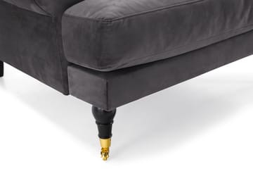 Andrew Soffgrupp 2+1 Sammet - Mörkgrå - Möbler - Soffa - Soffgrupp - Howard soffgrupp