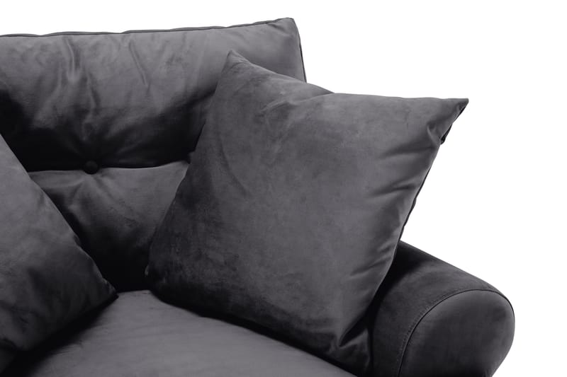 Andrew Soffgrupp 2+1 Sammet - Mörkgrå - Möbler - Soffa - Soffgrupp - Howard soffgrupp