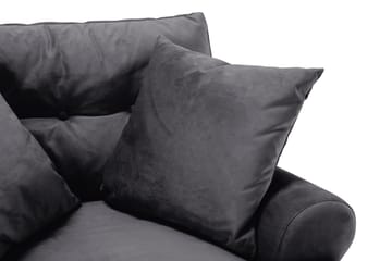 Andrew Soffgrupp 2+1 Sammet - Mörkgrå - Möbler - Soffa - Soffgrupp - Howard soffgrupp