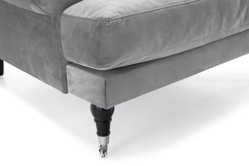 Andrew Soffgrupp 3+1 Sammet - Ljusgrå - Möbler - Soffa - Soffgrupp - Howard soffgrupp