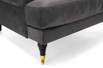 Andrew Soffgrupp 3+1 Sammet - Mörkgrå - Möbler - Soffa - Soffgrupp - Howard soffgrupp