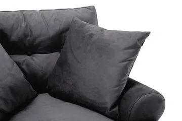 Andrew Soffgrupp 3+1 Sammet - Mörkgrå - Möbler - Soffa - Soffgrupp - Howard soffgrupp