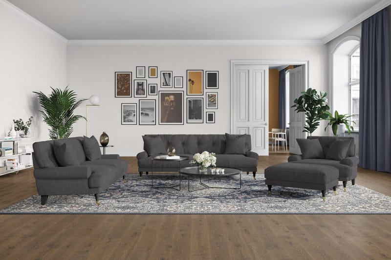 Andrew Soffgrupp 3+2 - Mörkgrå - Möbler - Soffa - Soffgrupp - Howard soffgrupp