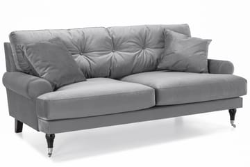 Andrew Soffgrupp 3+2 Sammet - Ljusgrå - Möbler - Soffa - Soffgrupp - Howard soffgrupp