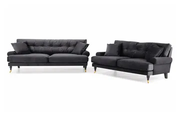 Mässingben - Mörkgrå Sammet