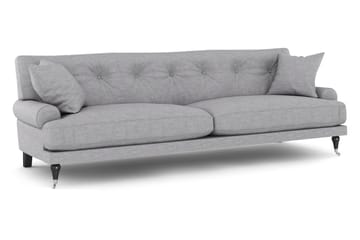 Andrew Soffgrupp 3-sits + 2-sits Soffa + Fåtölj + Fotpall i Tyg - Grå - Möbler - Soffa - Soffgrupp - Howard soffgrupp